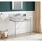 Anzzi 34.5 in. Console Sink in Brushed Nickel with Carrara White Counter Top CS-FGC004-BN - alternate 3